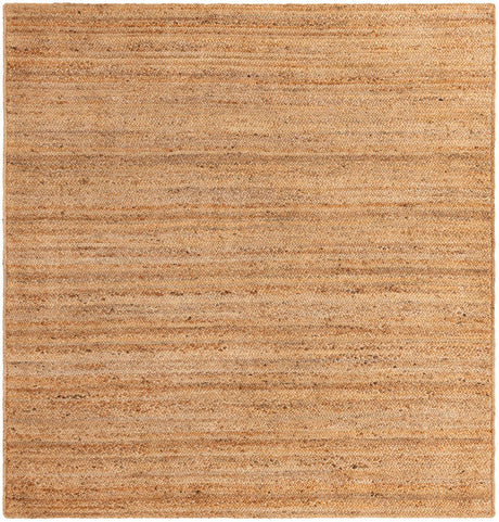 Natural 8' x 8' Braided Jute Luxe Square Rug