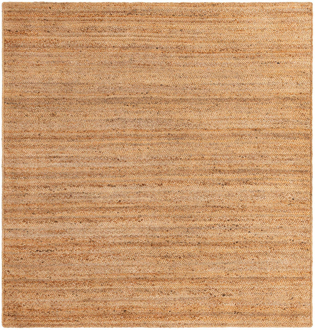 Natural 8' x 8' Braided Jute Luxe Square Rug