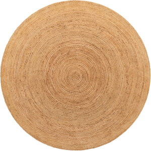 Natural 10' 2 x 10' 2 Braided Jute Luxe Round Rug