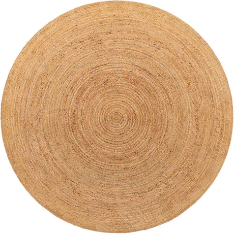 Natural 10' 2 x 10' 2 Braided Jute Luxe Round Rug