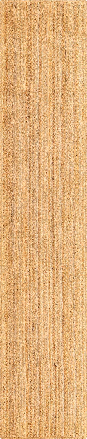 Natural 3' x 13' Braided Jute Luxe Runner Rug