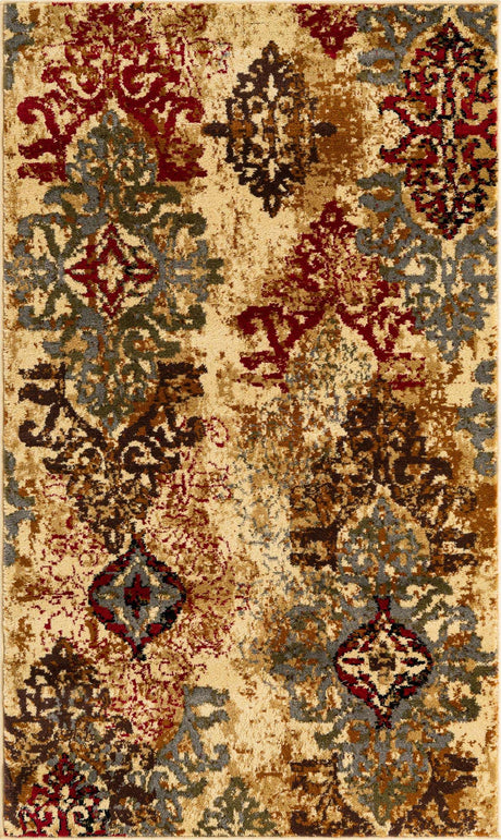 Beige 3' 1 x 5' 3 Barista Rectangle Area Rug 100% Polypropylene Abstract Modern Geometric Carpet for Living Room Dining Office Dorm Room Decor for Sale at Rug Engine