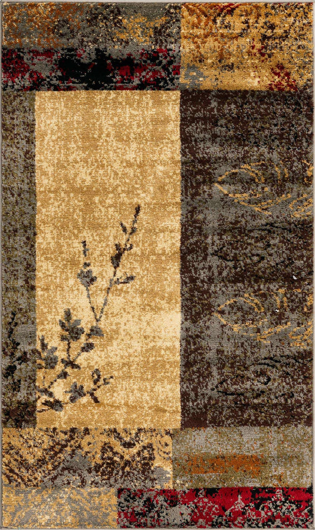 Beige 3' 1 x 5' 3 Barista Rectangle Area Rug 100% Polypropylene Abstract Modern Geometric Carpet for Living Room Dining Office Dorm Room Decor for Sale at Rug Engine