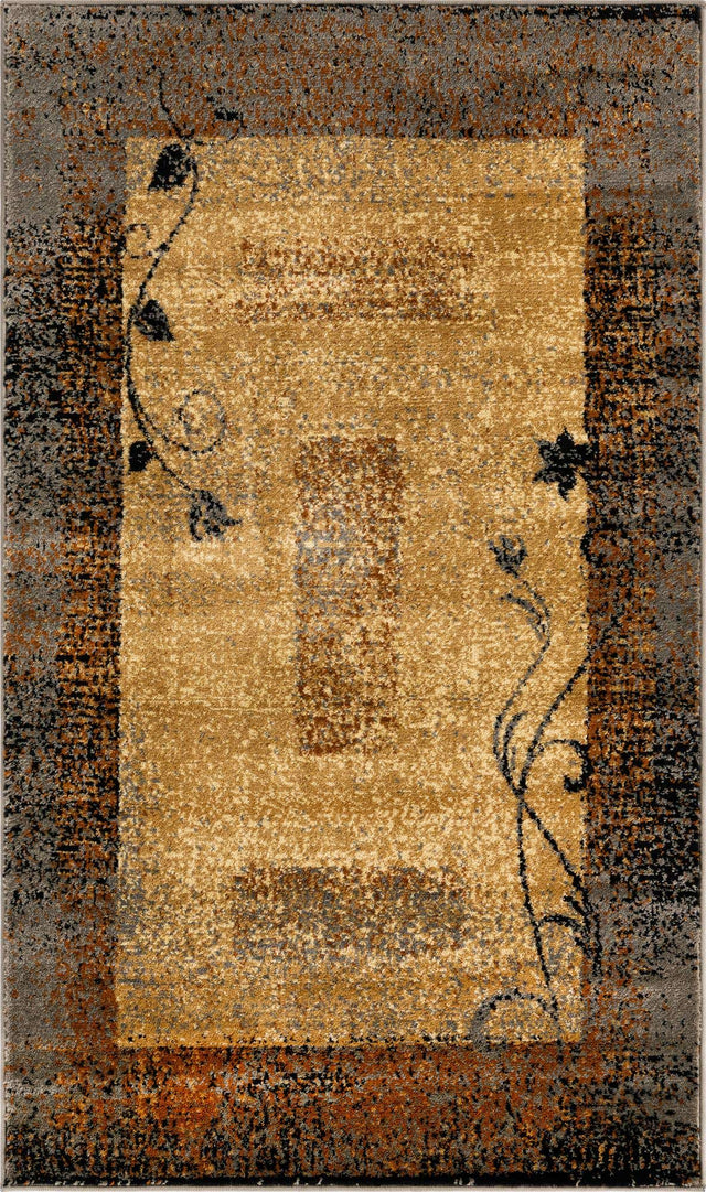 Beige 3' 1 x 5' 3 Barista Rectangle Area Rug 100% Polypropylene Abstract Modern Geometric Carpet for Living Room Dining Office Dorm Room Decor for Sale at Rug Engine