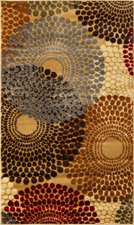 Beige 3' 1 x 5' 3 Barista Rectangle Area Rug 100% Polypropylene Abstract Modern Geometric Carpet for Living Room Dining Office Dorm Room Decor for Sale at Rug Engine