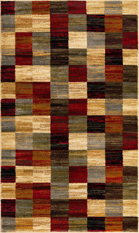 Multicolor 3' 1 x 5' 3 Barista Rectangle Area Rug 100% Polypropylene Abstract Modern Geometric Carpet for Living Room Dining Office Dorm Room Decor for Sale at Rug Engine