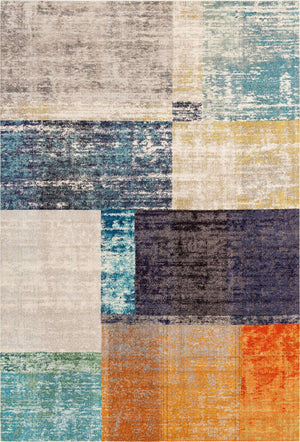 Multicolor 9' 10 x 14' Vivid Rectangle Area Rug Colorful Modern Unique Indoor Easy Clean Durable Carpet Mat for Home Interior Design & Decor for Sale at Rug Engine