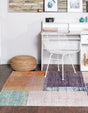 Multicolor 7' 10 x 10' Vivid Rectangle Area Rug Colorful Modern Unique Indoor Easy Clean Durable Carpet Mat for Home Interior Design & Decor for Sale at Rug Engine