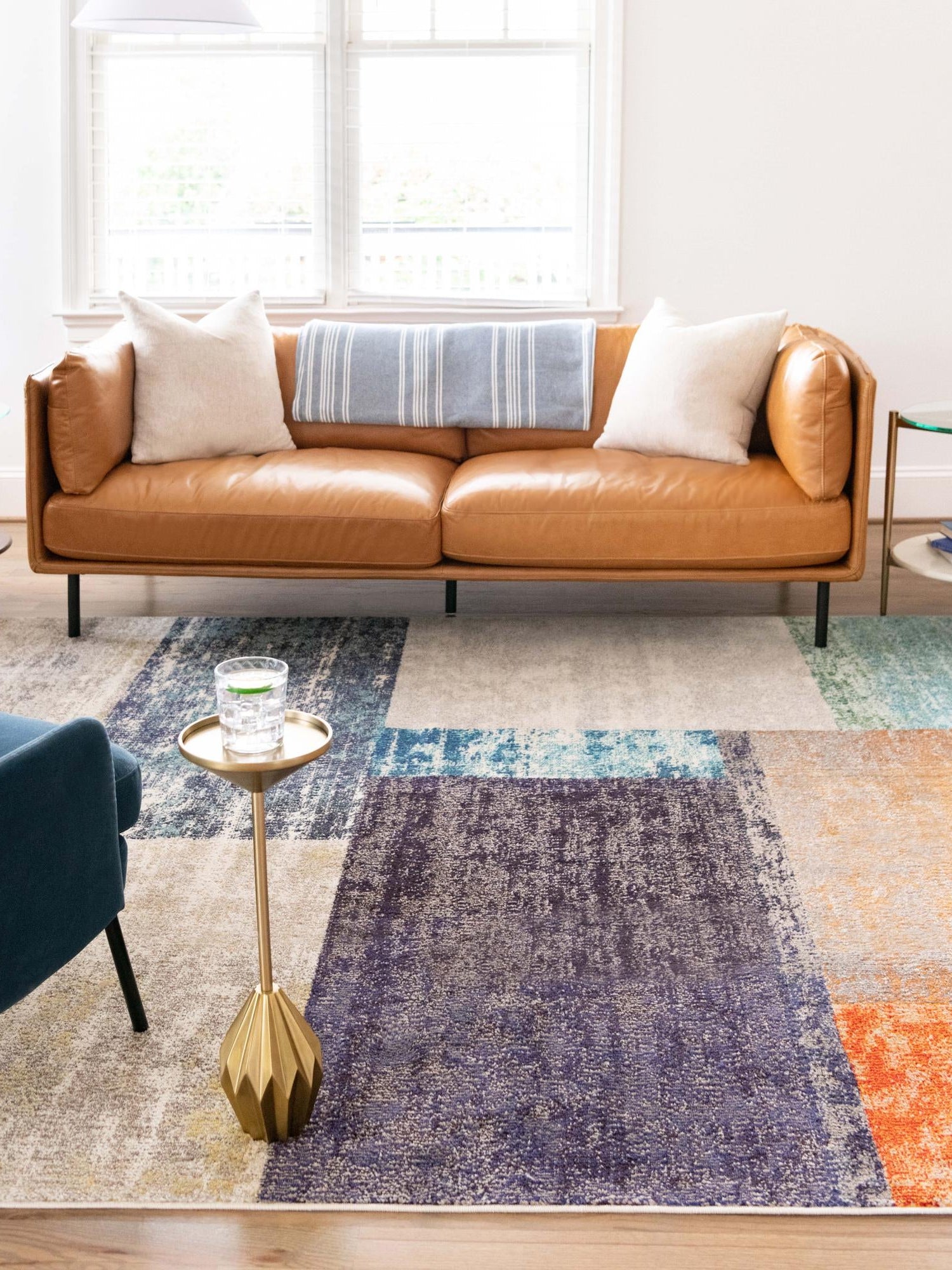 Multicolor 4' x 6' Vivid Rectangle Area Rug Colorful Modern Unique Indoor Easy Clean Durable Carpet Mat for Home Interior Design & Decor for Sale at Rug Engine