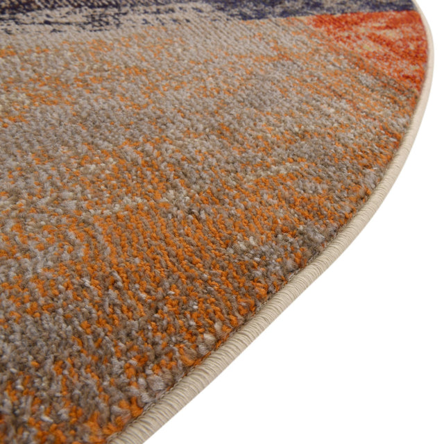 Multicolor 7' 10 x 10' Vivid Oval Area Rug Colorful Modern Unique Indoor Easy Clean Durable Carpet Mat for Home Interior Design & Decor for Sale at Rug Engine