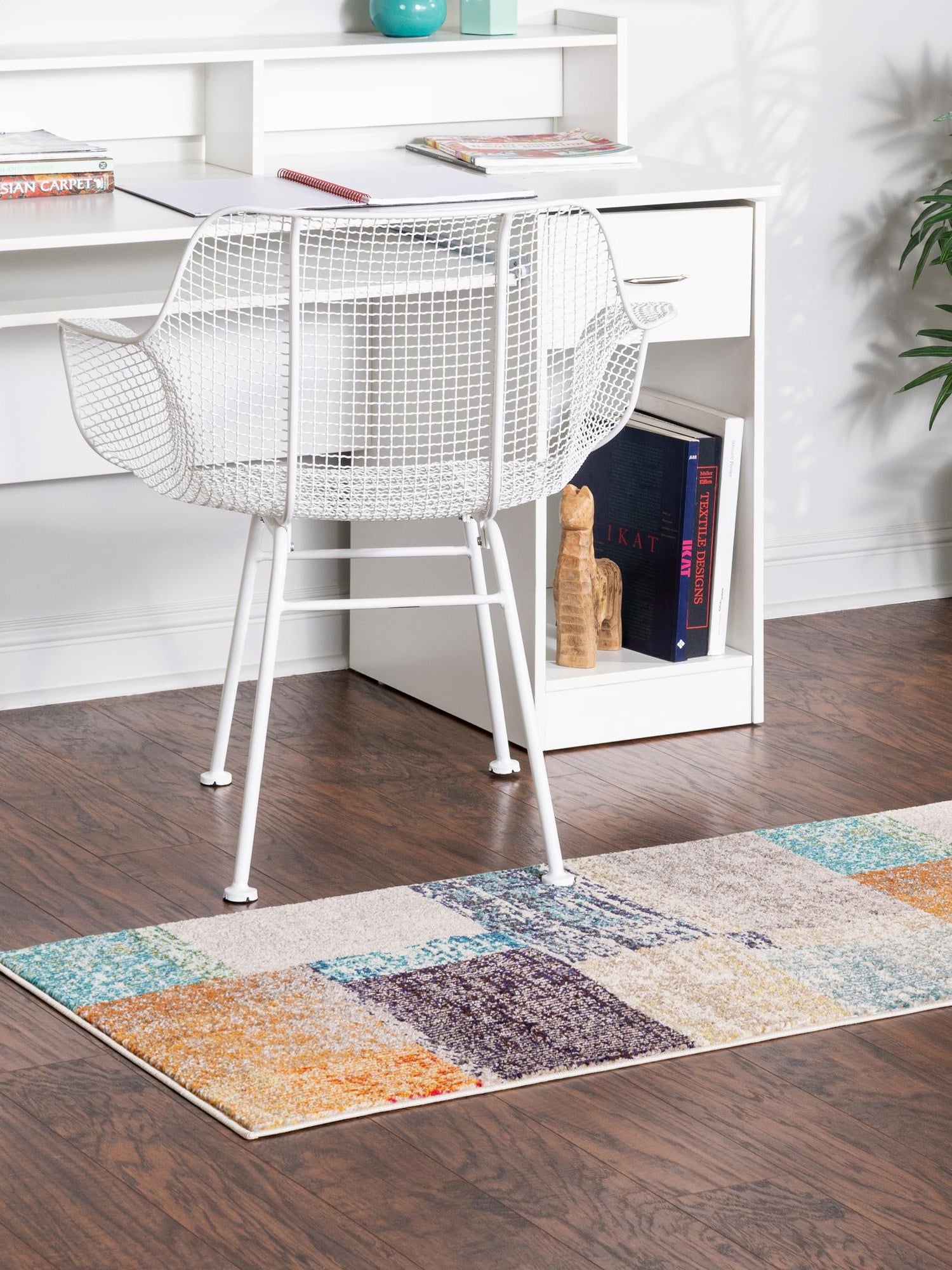 Multicolor 2' 7 x 12' Vivid Runner Area Rug Colorful Modern Unique Indoor Easy Clean Durable Carpet Mat for Home Interior Design & Decor for Sale at Rug Engine