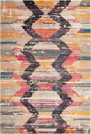 Multicolor 9' 10 x 14' Vivid Rectangle Area Rug Colorful Modern Unique Indoor Easy Clean Durable Carpet Mat for Home Interior Design & Decor for Sale at Rug Engine