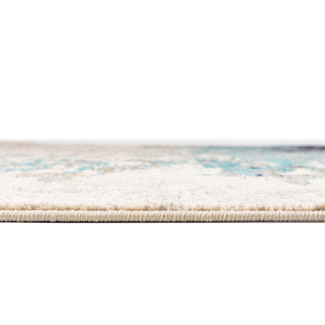 Blue 5' 3 x 8' Vivid Rectangle Area Rug Colorful Modern Unique Indoor Easy Clean Durable Carpet Mat for Home Interior Design & Decor for Sale at Rug Engine