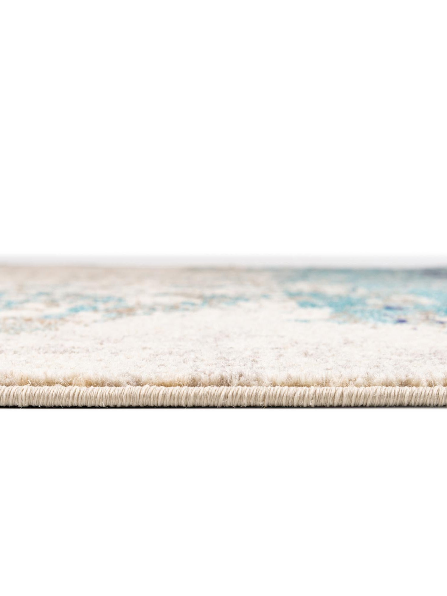 Blue 2' x 6' Vivid Runner Area Rug Colorful Modern Unique Indoor Easy Clean Durable Carpet Mat for Home Interior Design & Decor for Sale at Rug Engine