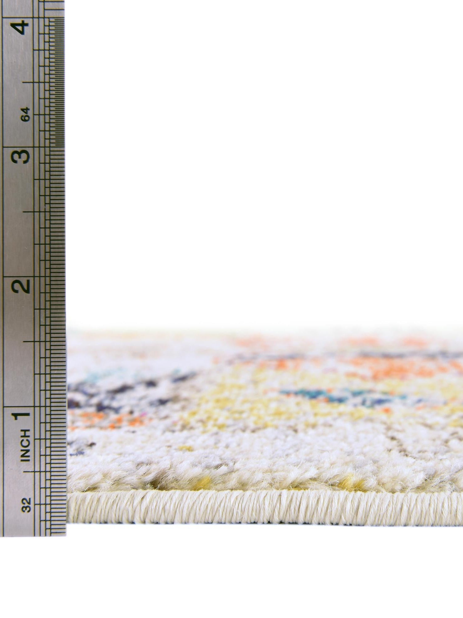 Ivory 7' 10 x 10' Vivid Rectangle Area Rug Colorful Modern Unique Indoor Easy Clean Durable Carpet Mat for Home Interior Design & Decor for Sale at Rug Engine