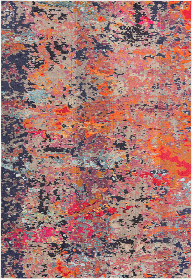Multicolor 9' 10 x 14' Vivid Rectangle Area Rug Colorful Modern Unique Indoor Easy Clean Durable Carpet Mat for Home Interior Design & Decor for Sale at Rug Engine