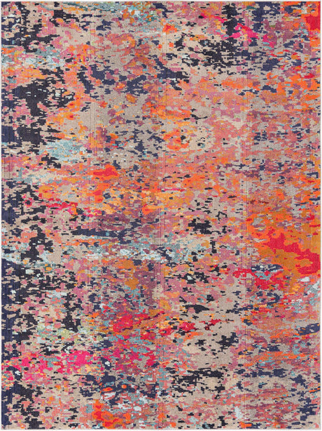 Multicolor 9' x 12' Vivid Rectangle Area Rug Colorful Modern Unique Indoor Easy Clean Durable Carpet Mat for Home Interior Design & Decor for Sale at Rug Engine