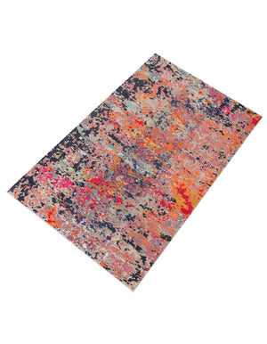 Multicolor 6' x 9' Vivid Rectangle Area Rug Colorful Modern Unique Indoor Easy Clean Durable Carpet Mat for Home Interior Design & Decor for Sale at Rug Engine