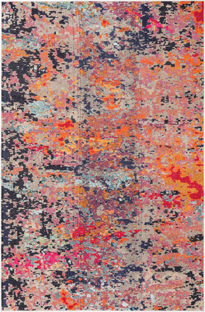 Multicolor 6' x 9' Vivid Rectangle Area Rug Colorful Modern Unique Indoor Easy Clean Durable Carpet Mat for Home Interior Design & Decor for Sale at Rug Engine