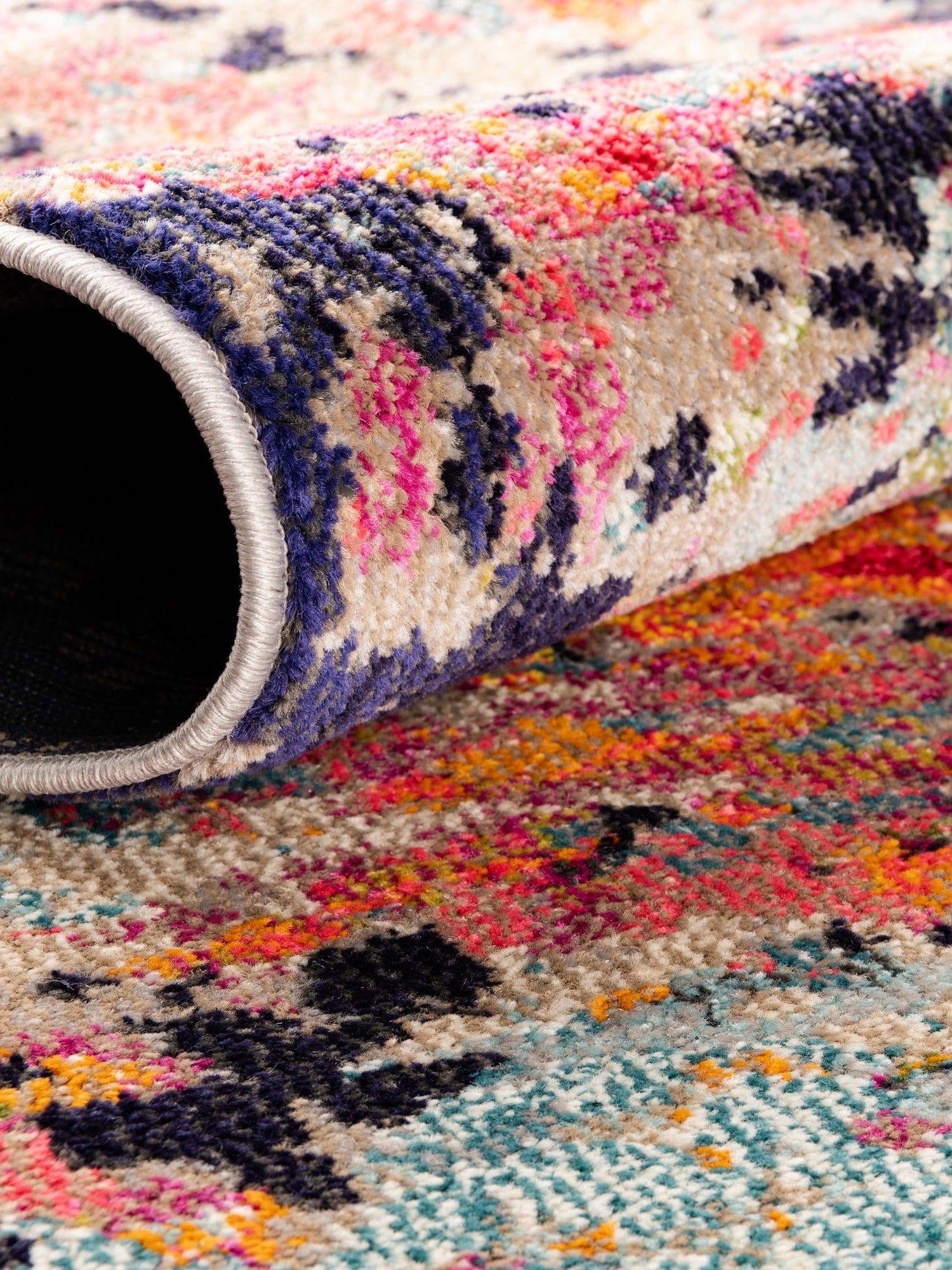 Multicolor 9' x 12' Vivid Rectangle Area Rug Colorful Modern Unique Indoor Easy Clean Durable Carpet Mat for Home Interior Design & Decor for Sale at Rug Engine
