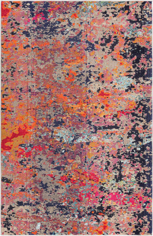 Multicolor 5' 3 x 8' Vivid Rectangle Area Rug Colorful Modern Unique Indoor Easy Clean Durable Carpet Mat for Home Interior Design & Decor for Sale at Rug Engine