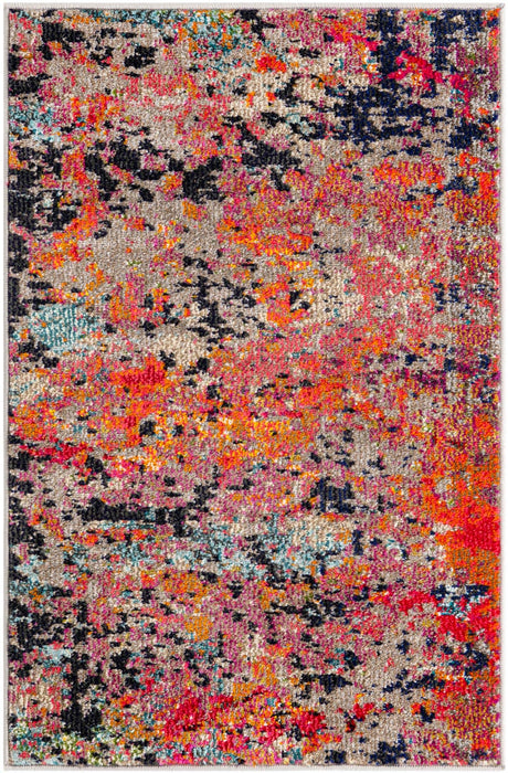 Multicolor 2' 2 x 3' Vivid Rectangle Area Rug Colorful Modern Unique Indoor Easy Clean Durable Carpet Mat for Home Interior Design & Decor for Sale at Rug Engine
