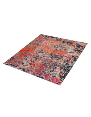 Multicolor 7' 10 x 7' 10 Vivid Square Area Rug Colorful Modern Unique Indoor Easy Clean Durable Carpet Mat for Home Interior Design & Decor for Sale at Rug Engine