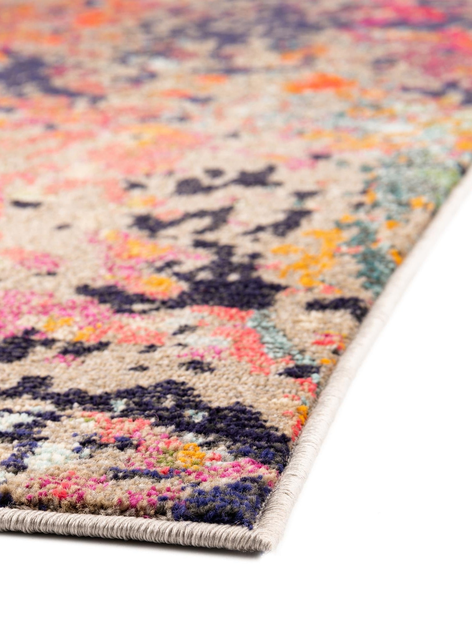 Multicolor 9' 10 x 9' 10 Vivid Square Area Rug Colorful Modern Unique Indoor Easy Clean Durable Carpet Mat for Home Interior Design & Decor for Sale at Rug Engine