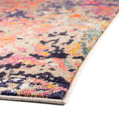 Multicolor 9' 10 x 9' 10 Vivid Square Area Rug Colorful Modern Unique Indoor Easy Clean Durable Carpet Mat for Home Interior Design & Decor for Sale at Rug Engine