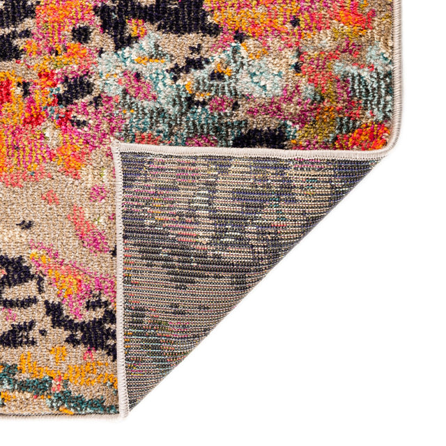 Multicolor 9' 10 x 9' 10 Vivid Square Area Rug Colorful Modern Unique Indoor Easy Clean Durable Carpet Mat for Home Interior Design & Decor for Sale at Rug Engine