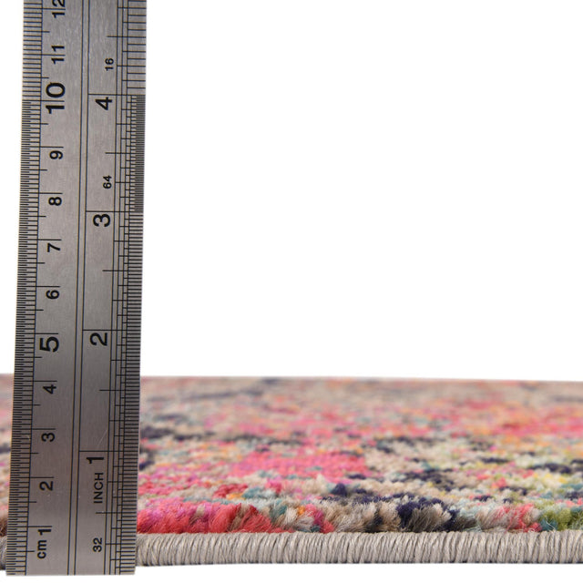 Multicolor 7' 10 x 7' 10 Vivid Octagon Area Rug Colorful Modern Unique Indoor Easy Clean Durable Carpet Mat for Home Interior Design & Decor for Sale at Rug Engine