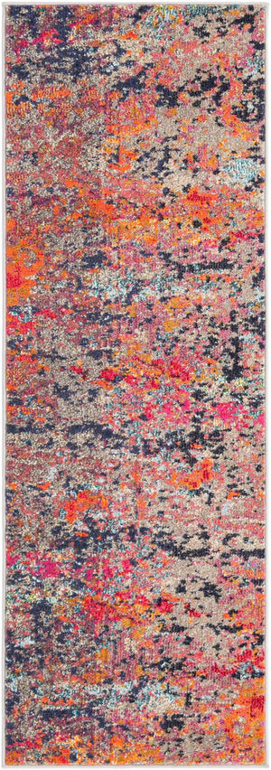 Multicolor 2' x 6' Vivid Runner Area Rug Colorful Modern Unique Indoor Easy Clean Durable Carpet Mat for Home Interior Design & Decor for Sale at Rug Engine
