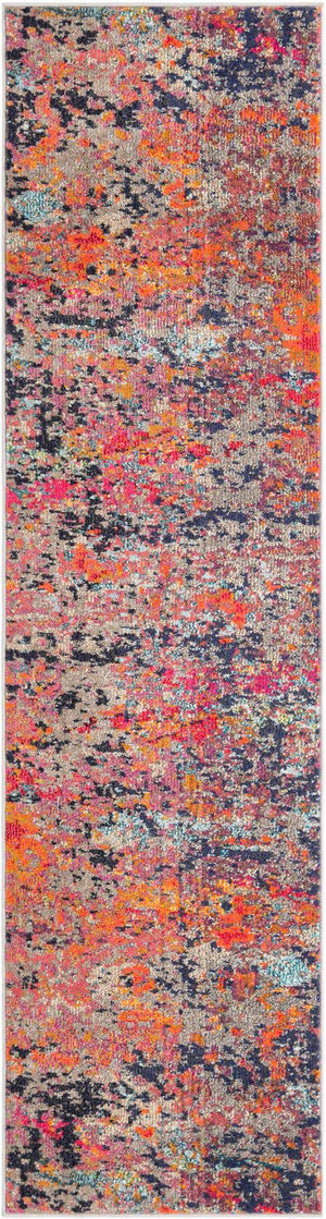 Multicolor 2' x 8' Vivid Runner Area Rug Colorful Modern Unique Indoor Easy Clean Durable Carpet Mat for Home Interior Design & Decor for Sale at Rug Engine