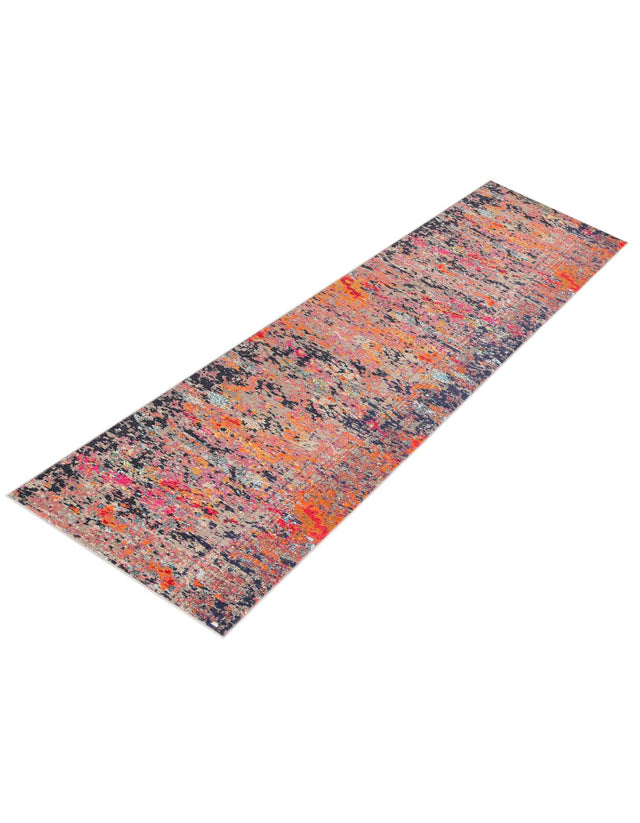 Multicolor 2' 7 x 12' Vivid Runner Area Rug Colorful Modern Unique Indoor Easy Clean Durable Carpet Mat for Home Interior Design & Decor for Sale at Rug Engine