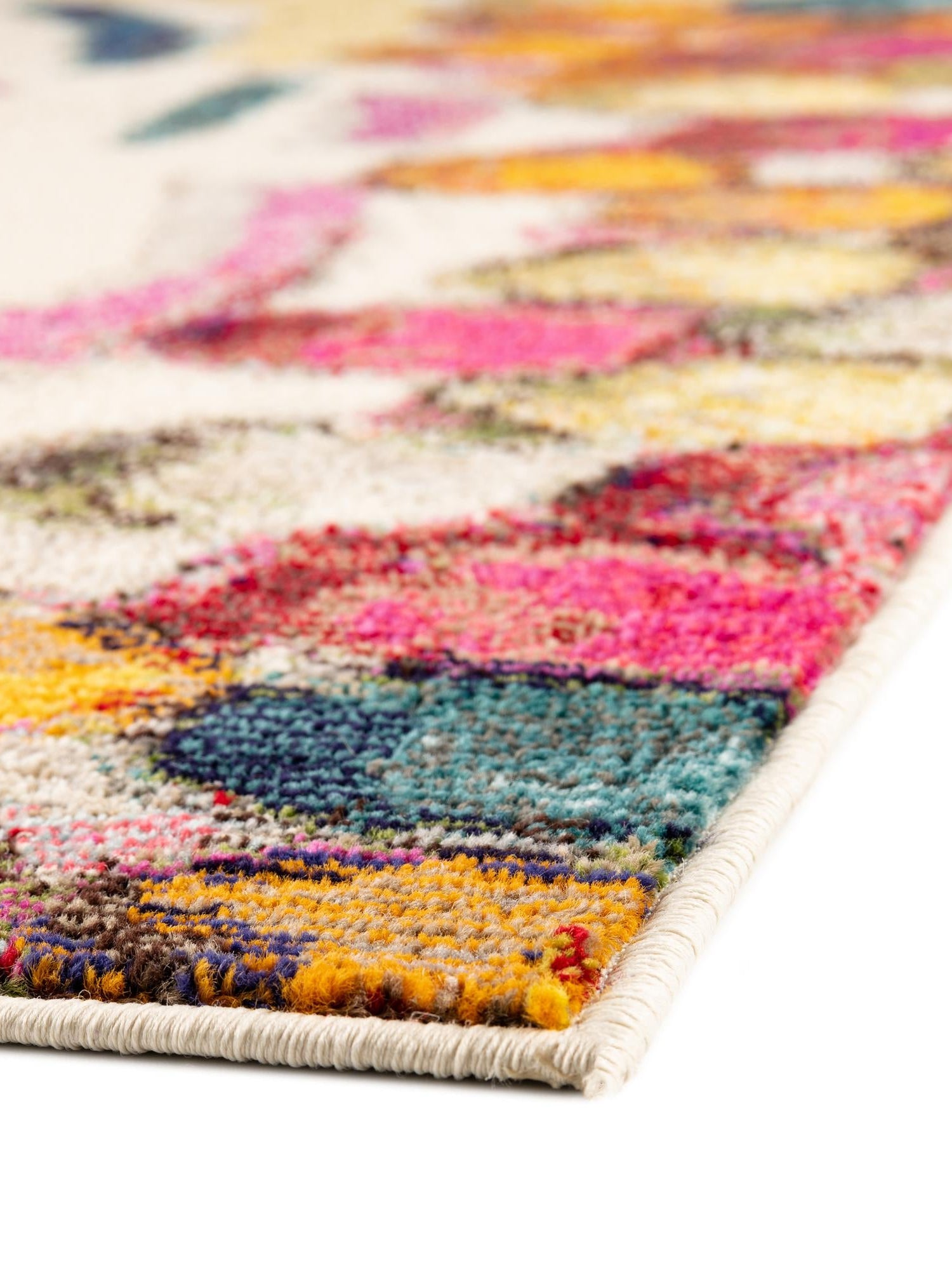 Multicolor 7' 10 x 10' Vivid Rectangle Area Rug Colorful Modern Unique Indoor Easy Clean Durable Carpet Mat for Home Interior Design & Decor for Sale at Rug Engine
