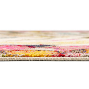 Multicolor 2' x 8' Vivid Runner Area Rug Colorful Modern Unique Indoor Easy Clean Durable Carpet Mat for Home Interior Design & Decor for Sale at Rug Engine