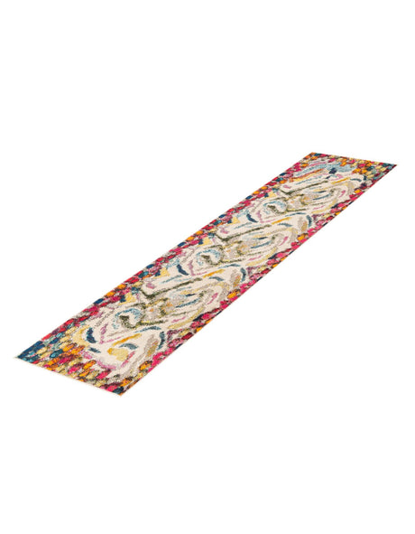 Multicolor 2' x 8' Vivid Runner Area Rug Colorful Modern Unique Indoor Easy Clean Durable Carpet Mat for Home Interior Design & Decor for Sale at Rug Engine