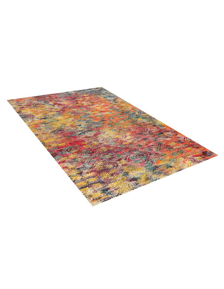 Multicolor 7' 10 x 10' Vivid Rectangle Area Rug Colorful Modern Unique Indoor Easy Clean Durable Carpet Mat for Home Interior Design & Decor for Sale at Rug Engine