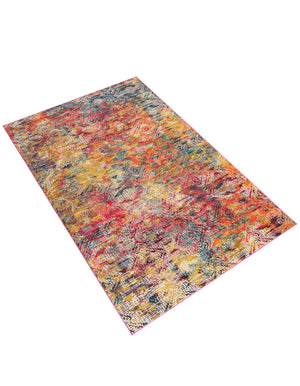 Multicolor 6' x 9' Vivid Rectangle Area Rug Colorful Modern Unique Indoor Easy Clean Durable Carpet Mat for Home Interior Design & Decor for Sale at Rug Engine