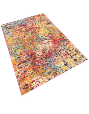Multicolor 5' 3 x 8' Vivid Rectangle Area Rug Colorful Modern Unique Indoor Easy Clean Durable Carpet Mat for Home Interior Design & Decor for Sale at Rug Engine