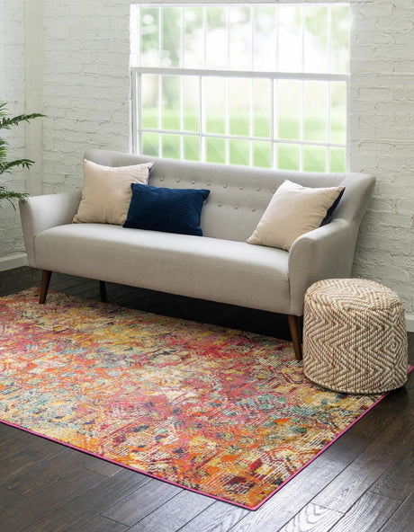 Multicolor 9' 10 x 14' Vivid Rectangle Area Rug Colorful Modern Unique Indoor Easy Clean Durable Carpet Mat for Home Interior Design & Decor for Sale at Rug Engine