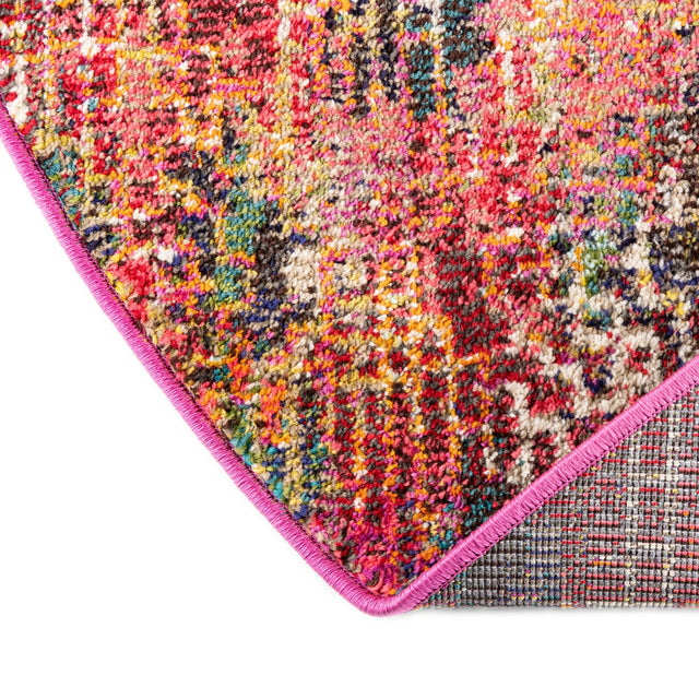 Multicolor 7' 10 x 10' Vivid Oval Area Rug Colorful Modern Unique Indoor Easy Clean Durable Carpet Mat for Home Interior Design & Decor for Sale at Rug Engine