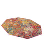 Multicolor 5' 3 x 5' 3 Vivid Octagon Area Rug Colorful Modern Unique Indoor Easy Clean Durable Carpet Mat for Home Interior Design & Decor for Sale at Rug Engine