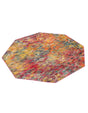 Multicolor 7' 10 x 7' 10 Vivid Octagon Area Rug Colorful Modern Unique Indoor Easy Clean Durable Carpet Mat for Home Interior Design & Decor for Sale at Rug Engine