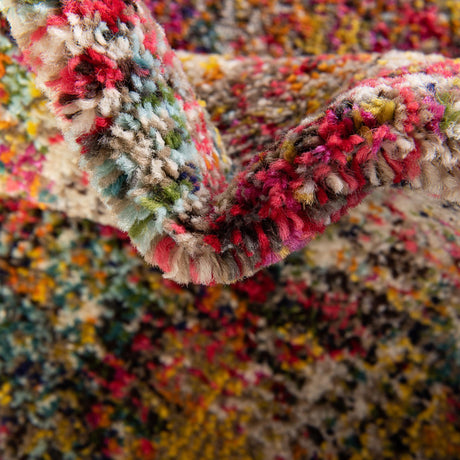 Multicolor 2' x 8' Vivid Runner Area Rug Colorful Modern Unique Indoor Easy Clean Durable Carpet Mat for Home Interior Design & Decor for Sale at Rug Engine