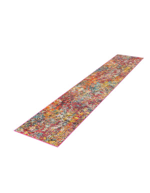 Multicolor 2' x 8' Vivid Runner Area Rug Colorful Modern Unique Indoor Easy Clean Durable Carpet Mat for Home Interior Design & Decor for Sale at Rug Engine