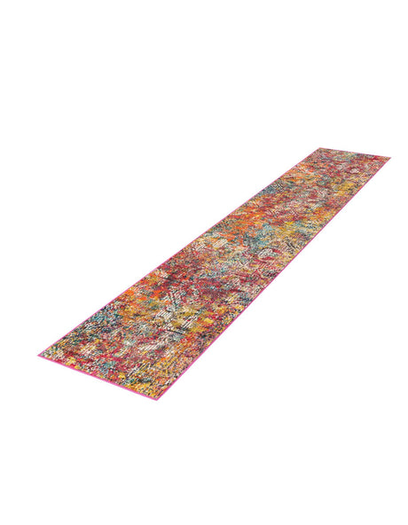 Multicolor 2' x 8' Vivid Runner Area Rug Colorful Modern Unique Indoor Easy Clean Durable Carpet Mat for Home Interior Design & Decor for Sale at Rug Engine