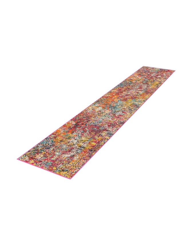 Multicolor 2' x 8' Vivid Runner Area Rug Colorful Modern Unique Indoor Easy Clean Durable Carpet Mat for Home Interior Design & Decor for Sale at Rug Engine