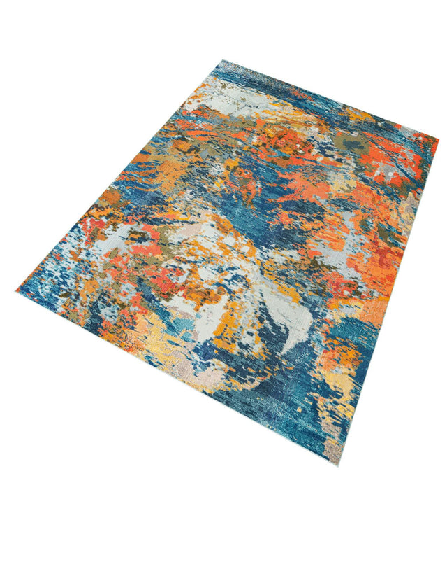 Multicolor 9' 10 x 14' Vivid Rectangle Area Rug Colorful Modern Unique Indoor Easy Clean Durable Carpet Mat for Home Interior Design & Decor for Sale at Rug Engine