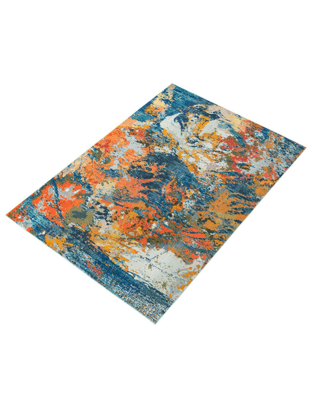 Multicolor 7' 10 x 10' Vivid Rectangle Area Rug Colorful Modern Unique Indoor Easy Clean Durable Carpet Mat for Home Interior Design & Decor for Sale at Rug Engine